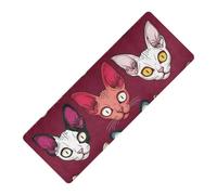 Red Cute Cats Cute stampato antiscivolo yoga mat gomma naturale antiscivolo, con borse tapete para ejercicio 180 x 66 cm per le donne