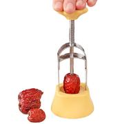 Red Dates Pitting Tool - Rimozione Cherry Stoner con anima in acciaio inossidabile | Uva, pera, giuggiola, rimozione della fossa del biancospino per cucina, dimensioni compatte 17 x 5,9 cm, strumento