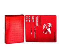 Red Deck of Cards - Waterproof Poker Playing Cards, 3.43 inches Dragon Backing Design, Sturdy Playing Card Set for Family Games, Gatherings and Parties, for Card Games and Poker Night