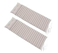 RED DECO 2 x Materasso da Bagno da Sole, 180 cm, Colore: Tortora