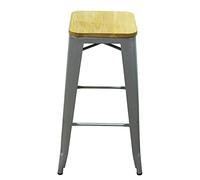 RED DECO Sgabello Gaston, Grigio, Unica