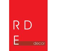 Red Decor: Bright Beautiful Minimalist Home Decor Book | For Interior Design, Book Stacking, Journaling and Guestbooks