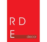 Red Decor: Bright Beautiful Minimalist Home Decor Book | For Interior Design, Book Stacking, Journaling and Guestbooks