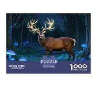 Red Deer 1000 Pieces Jigsaw Puzzles For Adults Challenging Game Stress Relieving Entertainment Exercise The Memory of The Brain for The Whole Family, Gifts for Women, Gifts for Men 70x50cm/1000pcs