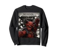 Red Devil, Meme Selfie Divertente, ultimo Giorno di Scuola Felpa