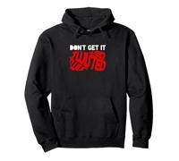 Red Don't Get It Twisted Red Graphic Felpa con Cappuccio