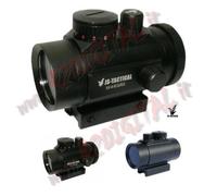 RED DOT 1X46GRD METAL JS-TACTICAL NERO MIRINO REGOLAZIONE DI TARATURA ATTACCO