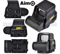 Red Dot AIMO XPS 2-0 AIM-O QD Mount Sgancio Rapido per Fucile Slitta Weaver NERO