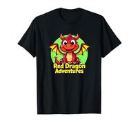 Red Dragon Adventures - Simpatico Design a Forma di Drago Maglietta