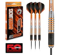 RED DRAGON Amberjack 9: 28g Freccette Tungsteno con Punta Acciacio, Voli e Freccette Aste