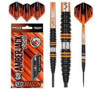 RED DRAGON Amberjack PRO 2 23 Grammi Set di Freccette in tungsteno Premium con Alette e steli