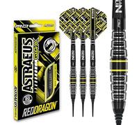 RED DRAGON Astraeus Q4X Torpedo - Set di freccette morbide in tungsteno da 20 g, con alette e steli