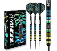 RED DRAGON Darts - Dragonfly 95 24g - 95% Tungsteno Professionale Punta in Acciaio Set di Freccette con voli e aste per Freccette