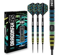 RED DRAGON Darts - Dragonfly 95 25g - 95% Tungsteno Professionale Punta in Acciaio Set di Freccette con voli e aste per Freccette