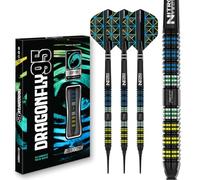 RED DRAGON Darts - Dragonfly 95-95% Tungsteno - 18g Barile / 20g Peso Pieno Punta Morbida Set di Freccette con voli e aste per Freccette
