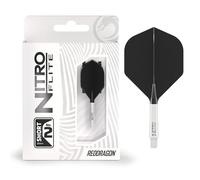 RED DRAGON Darts - Nitro Flite Integrato Sistema di Volo e Albero - No.2 Forma e Design - Disponibile in Breve, Intermedio e Medio - varietà di Colori - Accessori Professionali per Freccette