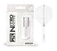 RED DRAGON Darts - Nitro Flite Integrato Sistema di Volo e Albero - No.2 Forma e Design - Disponibile in Breve, Intermedio e Medio - varietà di Colori - Accessori Professionali per Freccette