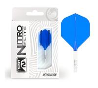 RED DRAGON Darts - Nitro Flite Integrato Sistema di Volo e Albero - No.2 Forma e Design - Disponibile in Breve, Intermedio e Medio - varietà di Colori - Accessori Professionali per Freccette