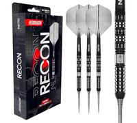 RED DRAGON Darts - Recon Series - Freccette professionali al 90% di tungsteno - Nitro Flite - Volo/pozzo integrato, freccette e fusti | Frecce in acciaio 21 g, 22 g, 23 g, 24 g e 25 g, punta morbida