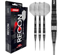 RED DRAGON Darts - Recon Series - Freccette professionali al 90% di tungsteno - Nitro Flite - Volo/pozzo integrato, freccette e fusti | Frecce in acciaio 21 g, 22 g, 23 g, 24 g e 25 g, punta morbida