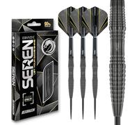 RED DRAGON Darts - Seren Onyx 3 24g - 90% Tungsteno Professionale Punta in Acciaio Set di Freccette con voli e aste per Freccette