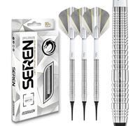 RED DRAGON Darts - Seren Pure 2-90% Tungsteno - 18g Barile / 20g Peso Pieno Punta Morbida Set di Freccette con voli e aste per Freccette