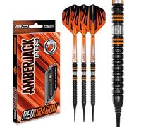 RED DRAGON Amberjack PRO 1 Softip da 18 Grammi Set di Freccette in tungsteno Premium con Alette e steli
