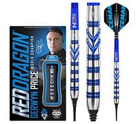 RED DRAGON Gerwyn Price 18g Peso del Barilotto, 20g Peso Totale Softip Tungsten Darts con Voli e Albero