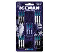 RED DRAGON Gerwyn Price Iceman Nitro Ionic Dart Shaft Collection 5 Set per Confezione (15 Alberi in Totale)