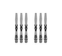 RED DRAGON Gerwyn Price Iceman V-Groove - Steli Corti in Alluminio con Logo, Colore: Nero