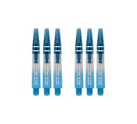 RED DRAGON Gerwyn Price Nitrotech Blue tuffato con alberi per freccette corti, 2 set per confezione (6 alberi in totale)
