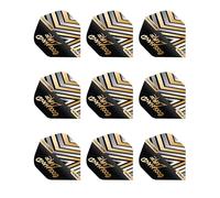 RED DRAGON Giocatore Professionista Luke Humphries Coolhand Gold Hardcore No.1 Premium Standard Extra Spesso - 100 Micron - Voli di Freccette 3 Set per Confezione (9 Voli di Freccette in Totale)