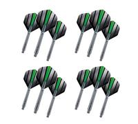 RED DRAGON Hardcore Green Flash Design Flights And VRX Stems Combo Pack
