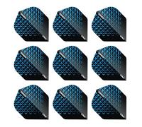 RED DRAGON Hardcore Ionic Blue Circles Flights - 3 set per confezione (9 freccette in totale)
