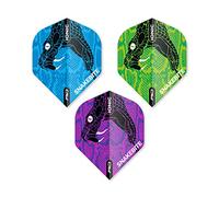 RED DRAGON Hardcore Players Dart Flight Selection Packs - 3 Sets per Pack (9 Dart Flights in Total)