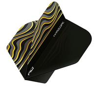 RED DRAGON Hardcore Radical Black Wave Dart Flights - 4 set per confezione (12 freccette in totale)