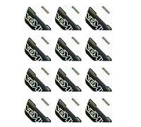 RED DRAGON Hardcore Radical Black & White Ikon Dart Flights - 4 set per confezione (12 alette per freccette in totale)
