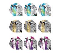 RED DRAGON Hardcore Snakebite Coiled Snake Dart Flight Selection Pack - 3 Sets per Pack (9 Dart Flights in Total)