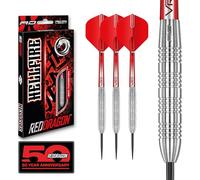 RED DRAGON Hell Fire B: 24g Freccette Tungsteno con Punta Acciacio, Voli e Freccette Aste