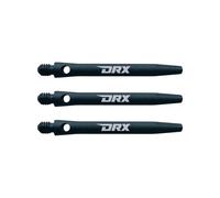 RED DRAGON Hip-Grip - Aste per freccette in alluminio, misura media, colore: nero, 2 set per confezione (6 steli in totale)