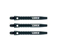 RED DRAGON Hip-Grip - Steli per freccette in alluminio, misura media, colore: nero, 2 set per confezione (6 steli in totale)