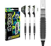 RED DRAGON Ikon 1.3 - Set di Freccette Professionali in tungsteno, 20 g, con Alette e fusti