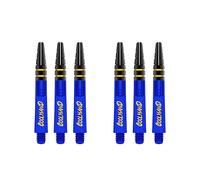 RED DRAGON Luke Humphries Blue Nitrotech - Aste corte per freccette, 2 set per confezione (6 steli in totale)