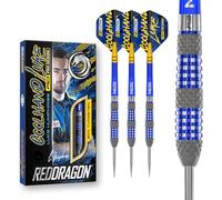 RED DRAGON Luke Humphries TX2 - Set di Freccette in tungsteno atomizzato, 24 g, con Alette e steli