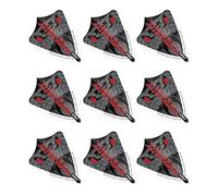 RED DRAGON Peter Wright Snakebite Hardcore Ionic Grey Snake Freestyle Dart voli - 3 Set di voli a Freccette (9 Dart Flights in Total)