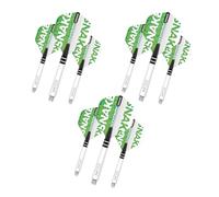 RED DRAGON Peter Wright Snakebite Ionic Green Flight And STEM Combo Pack