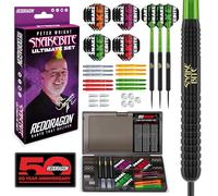 RED DRAGON Peter Wright Snakebite Ultimate 50 Piece Darts And Accessory Set - Set di Freccette da 22 Grammi