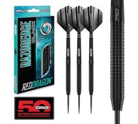RED DRAGON Razor Edge Black 24g Freccette Tungsteno con Punta Acciacio, Voli e Freccette Aste