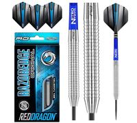 RED DRAGON Razor Edge Original 24g Freccette Tungsteno con Punta Acciacio, Voli e Freccette Aste