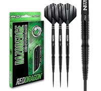 RED DRAGON Set di Freccette Professionali in tungsteno Razor Edge Extreme da 22 Grammi con Alette e steli